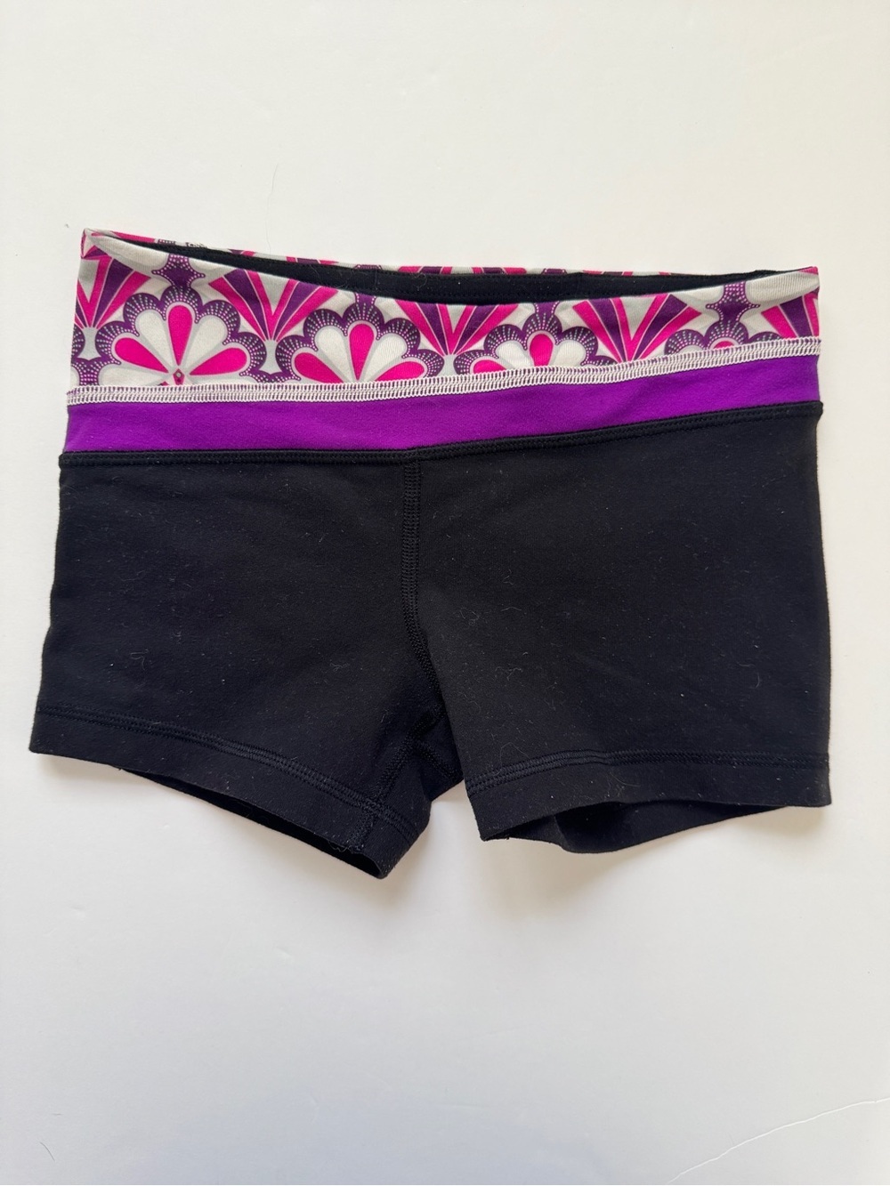 Ivivva Reversible Tumble Shorts Black Athletic Running Workout Activewear Sz 6